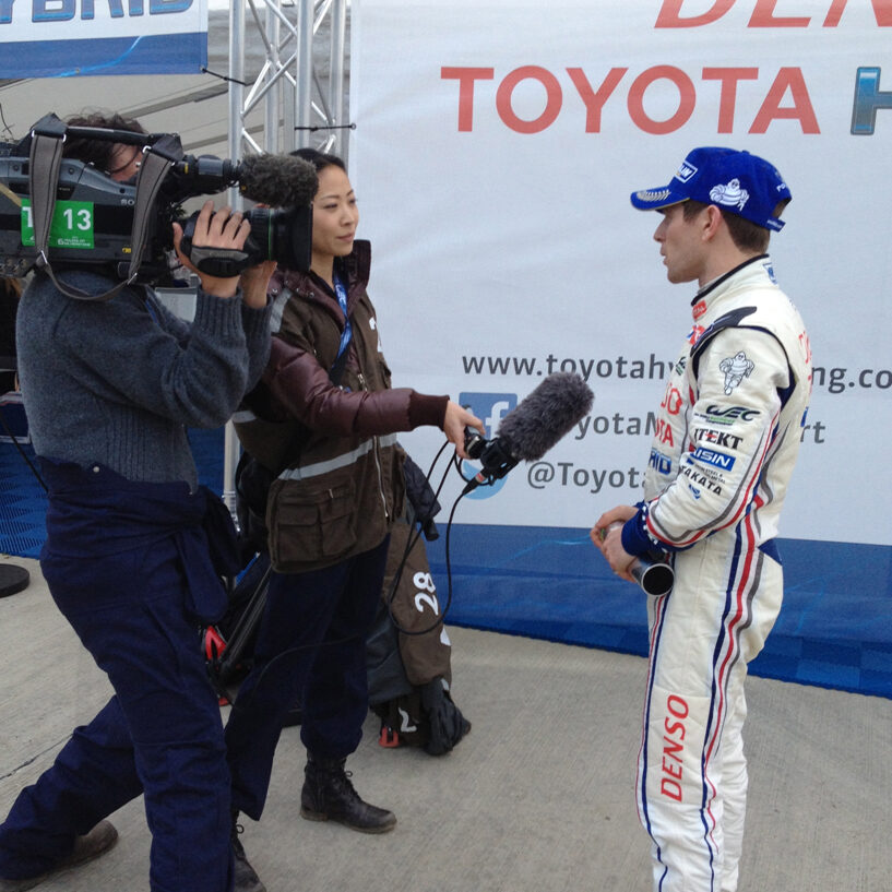 Interview at WEC with a Toyota's driver